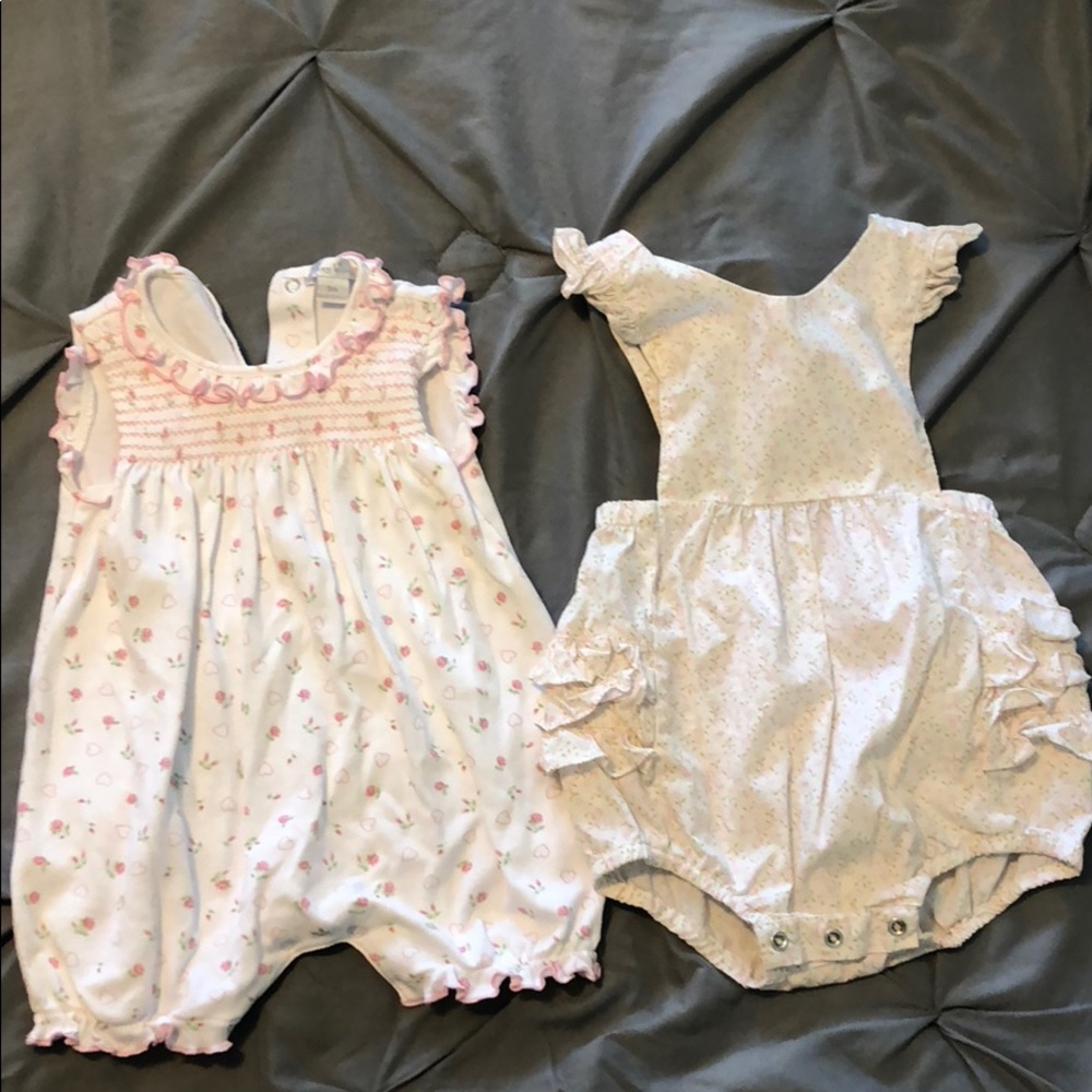 two baby rompers